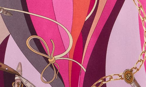 L Agence L'agence Pilar Silk Wide Leg Pants In Multi