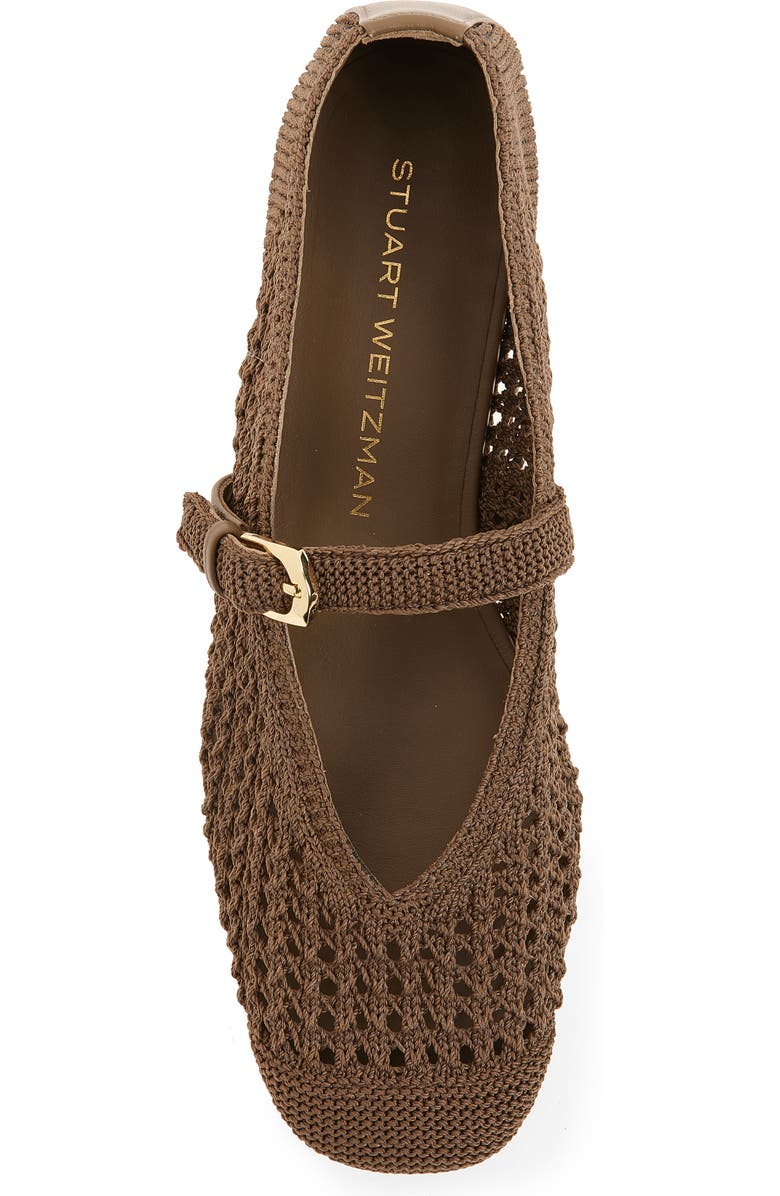 Stuart Weitzman Leora Mary Jane Flat, Alternate, color, Smokey Taupe