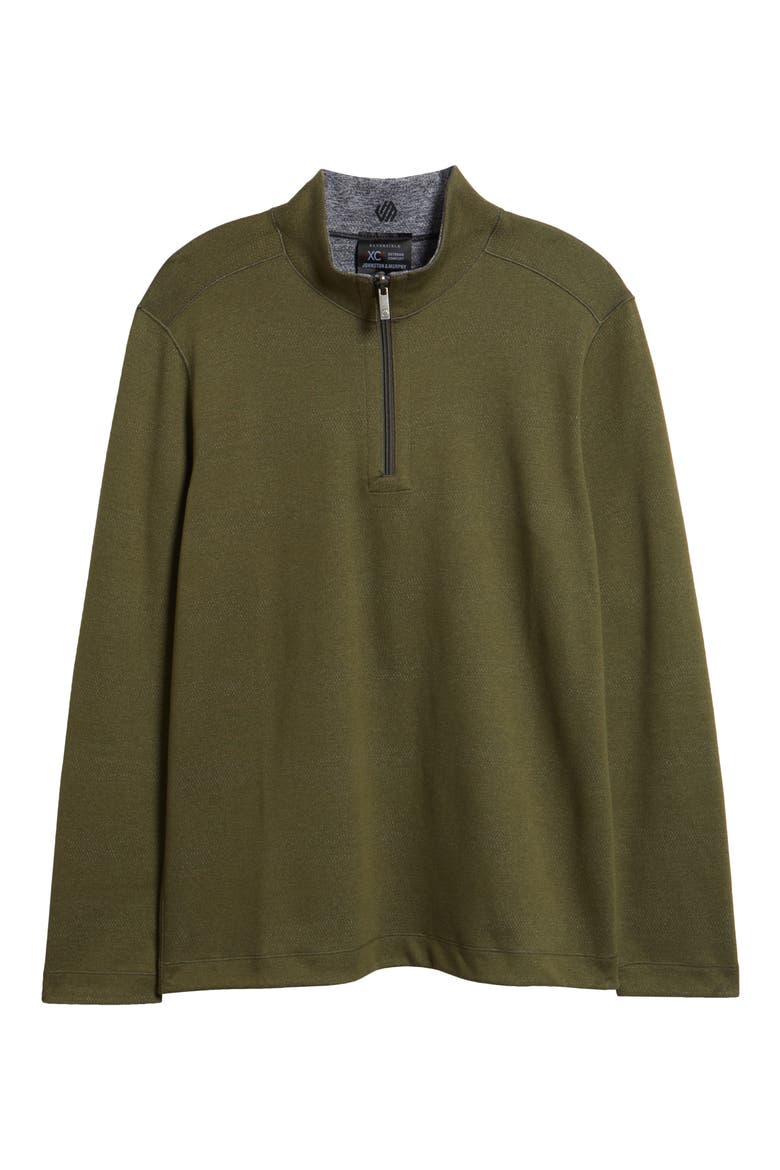 XC4® Reversible Performance Quarter Zip, Alternate, color, OLIVE/ NAVY