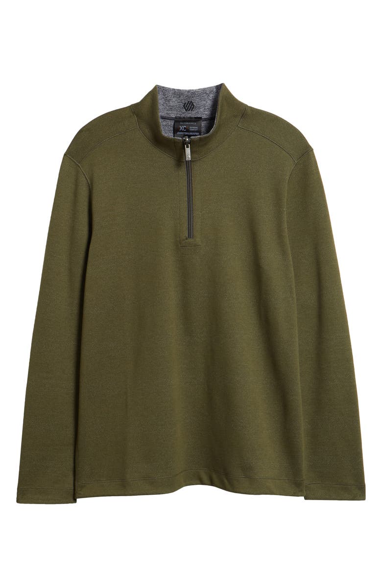 Johnston & Murphy XC4<sup>®</sup> Reversible Performance Quarter Zip, Alternate, color, Olive/ Navy