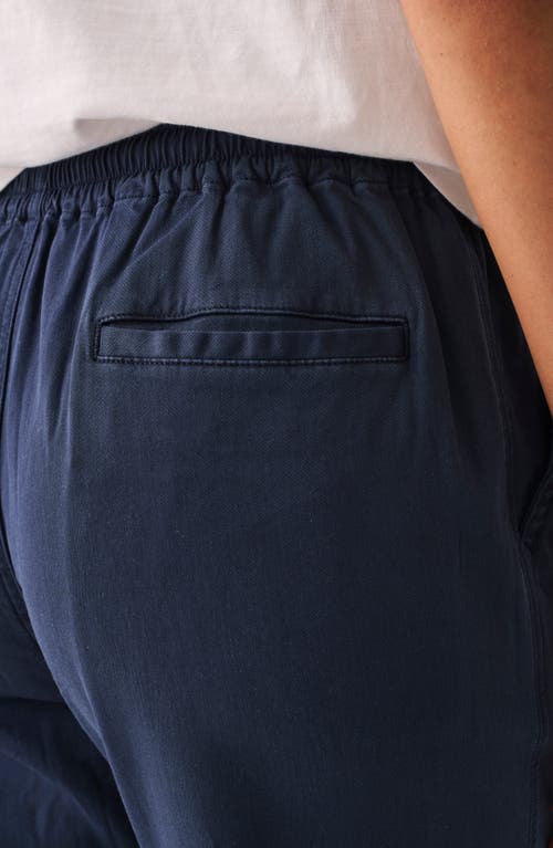 Faherty Essential Organic Cotton Blend Drawstring Pants In Navy