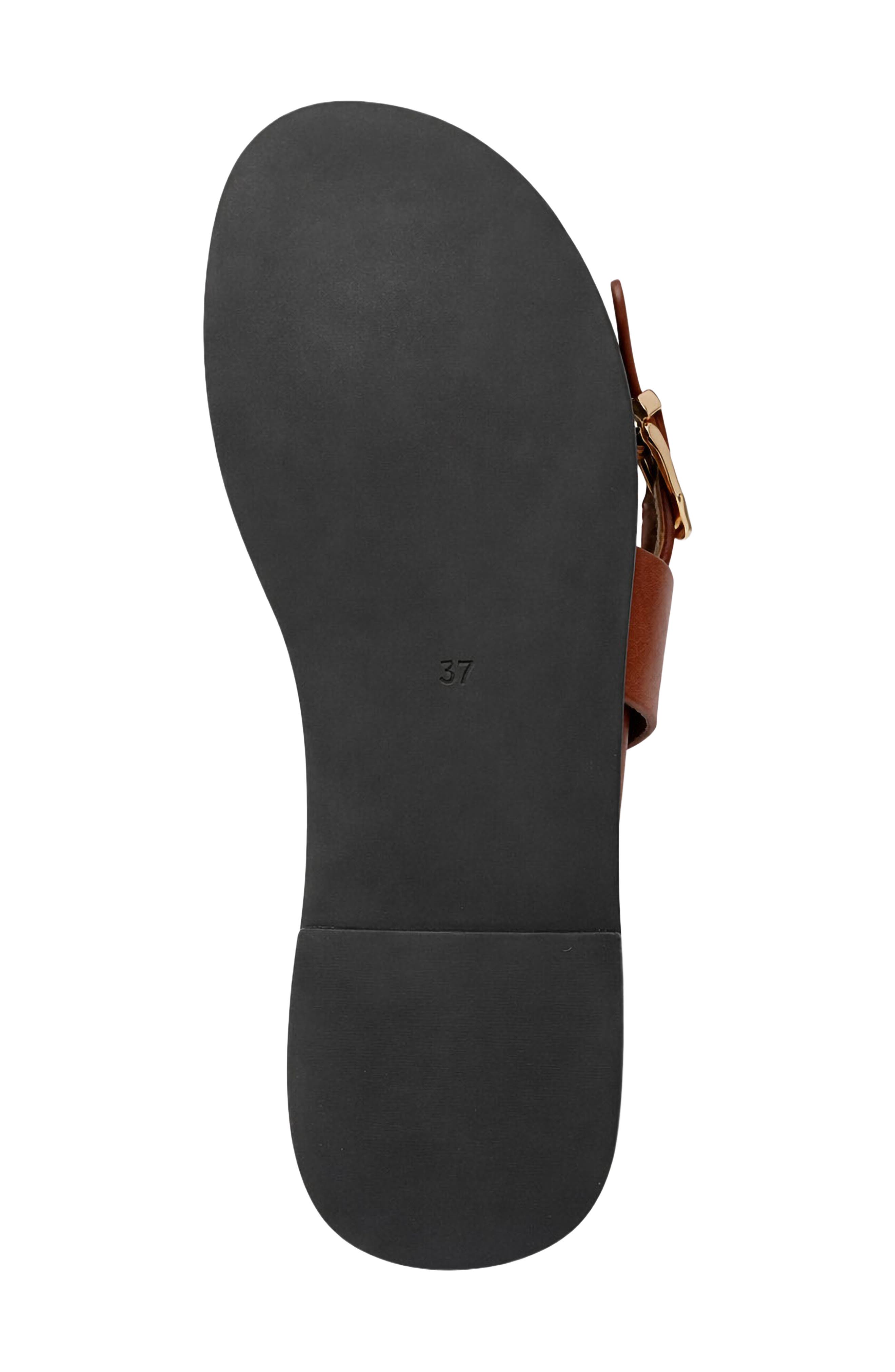 AquaDiva Toe Loop Sandal, Alternate, color, Cognac