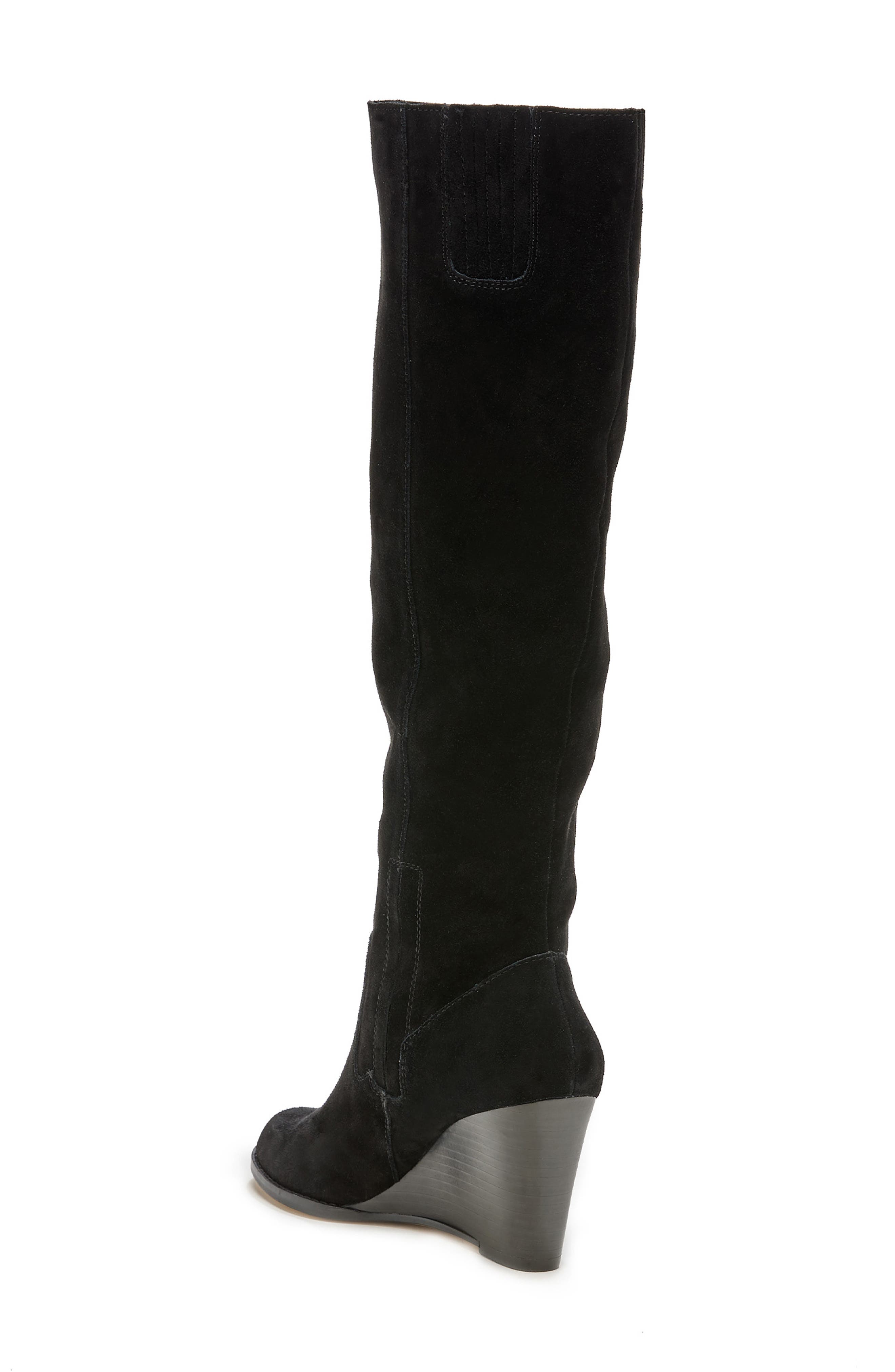 Sole Society Prony Knee High Wedge Boot, Alternate, color, 