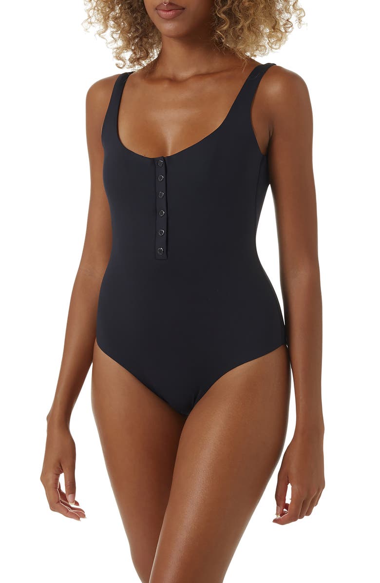 Melissa Odabash Taormina Snap-Up One-Piece Swimsuit, Main, color,