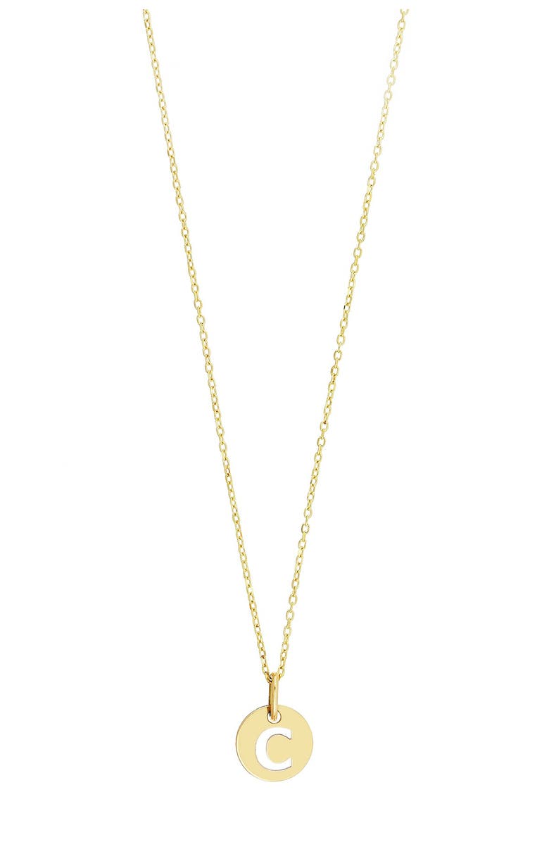 Bony Levy 14K Yellow Gold Small Initial Pendant Necklace - Multiple Letters Available, Alternate, color,