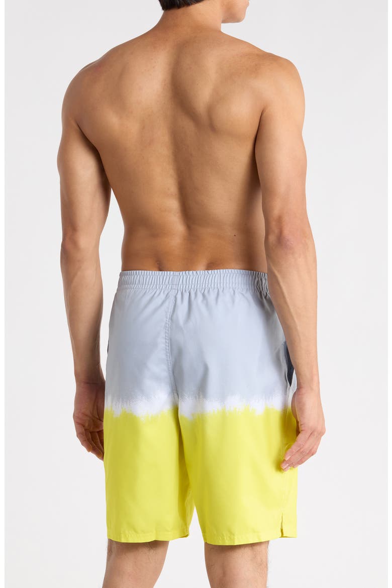 9-Inch Breaker Ocean Merge Swim Shorts, Alternate, color, SONIC YELLOW