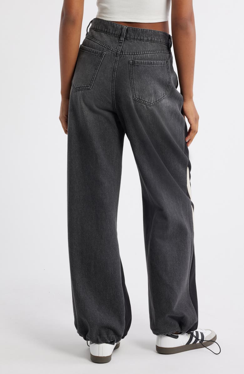 PTCL French Terry & Denim Mixed Media Pants, Alternate, color, Black Wash