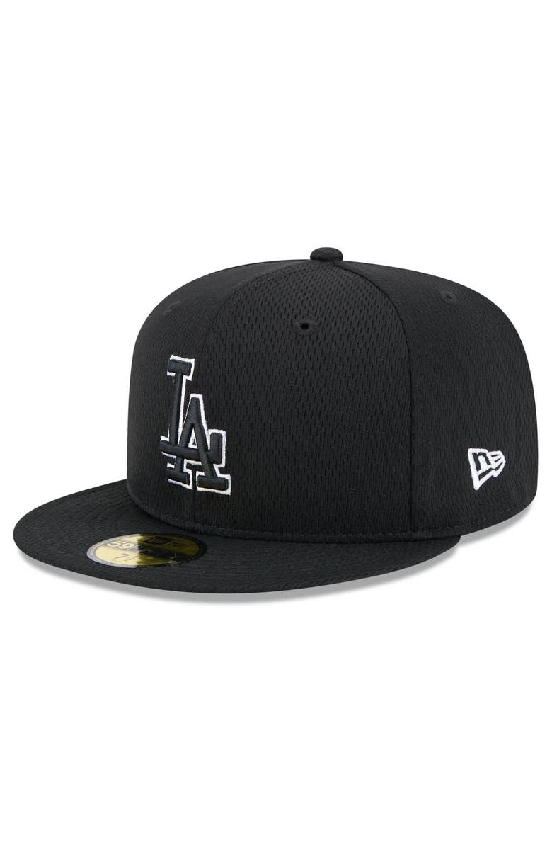 New Era Men's New Era Black Los Angeles Dodgers 2025 MLB Clubhouse 59FIFTY Fitted Hat, Alternate, color, 