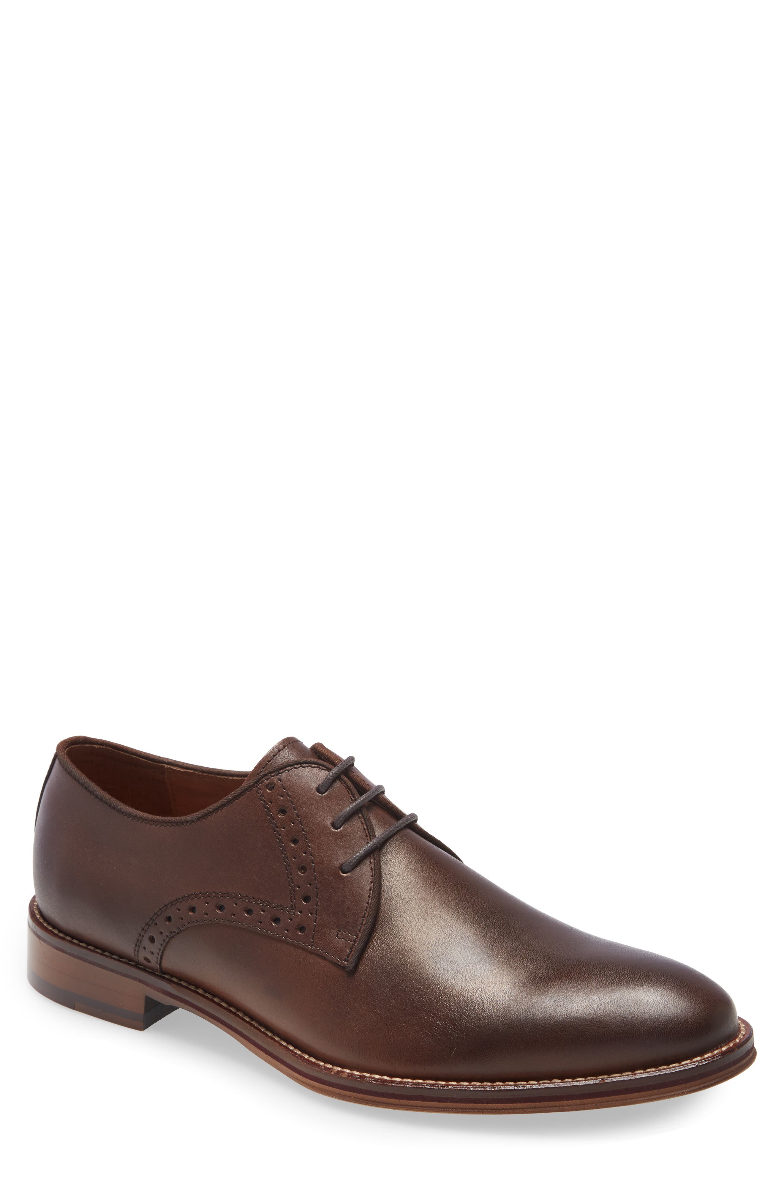Johnston & Murphy Conard Plain Toe Derby, Main, color, 