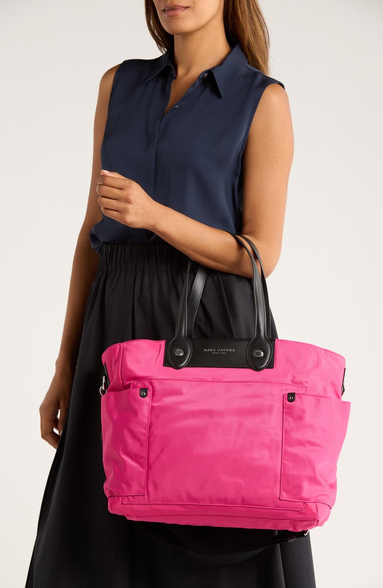 Marc Jacobs Preppy Nylon Baby Bag, Alternate, color, Hot Pink