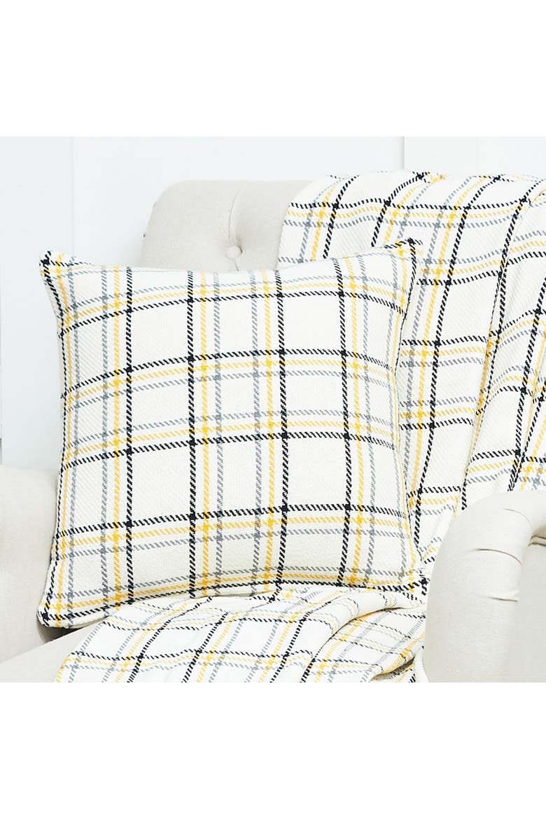 Honey Bee Plaid Throw, Alternate, color, Yellow