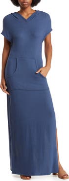 GO COUTURE Short Sleeve Hoodie Dress