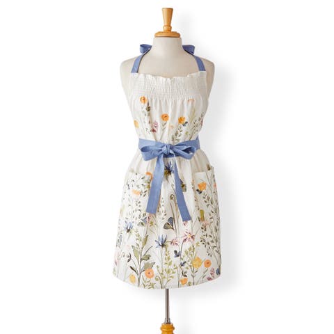 Wild Flower Everyday Apron 100% Cotton Multi 29x36 in