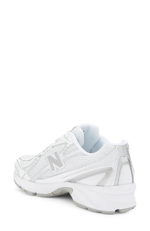 New Balance 740 Sneakers Mesh Panelling In White/silver Metallic