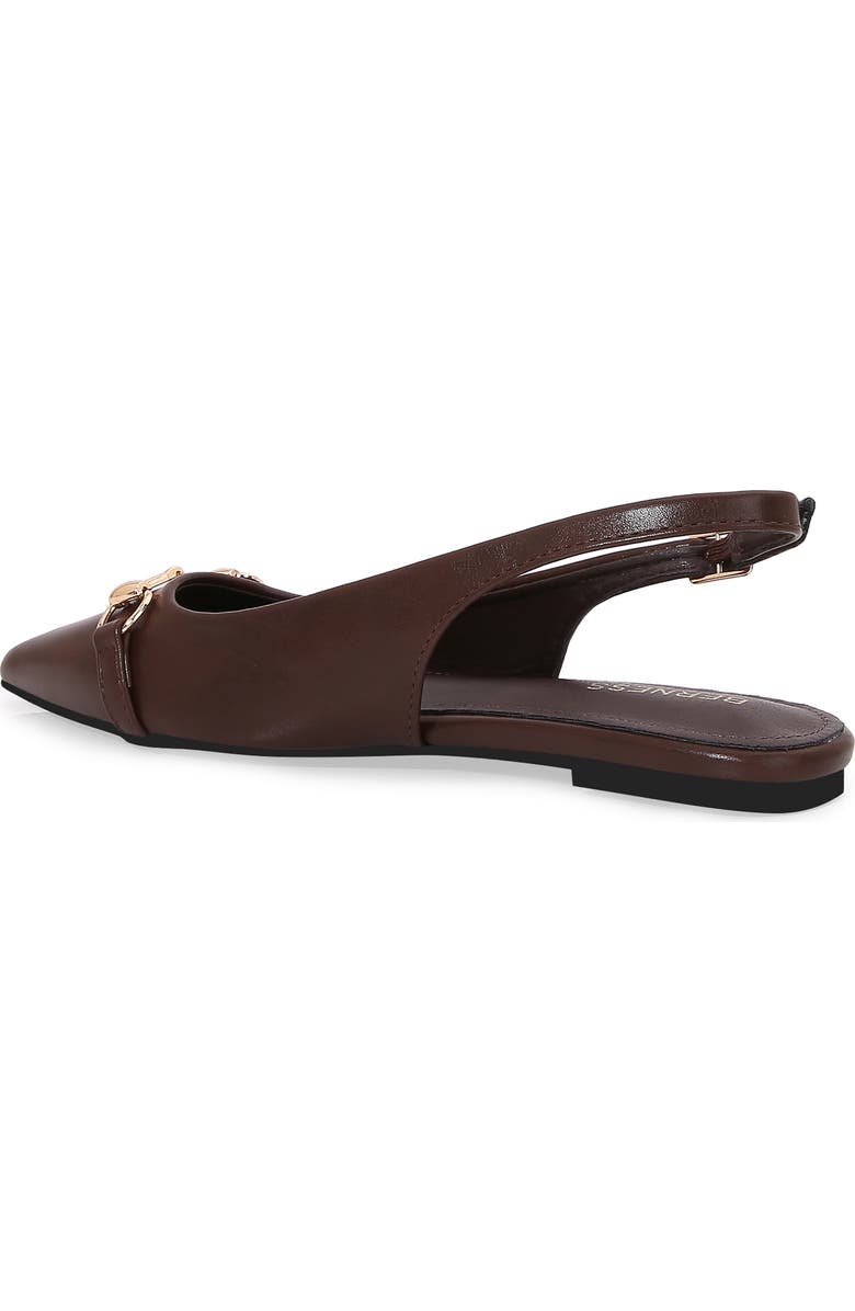 BERNESS Bit Slingback Flat, Alternate, color, Brown