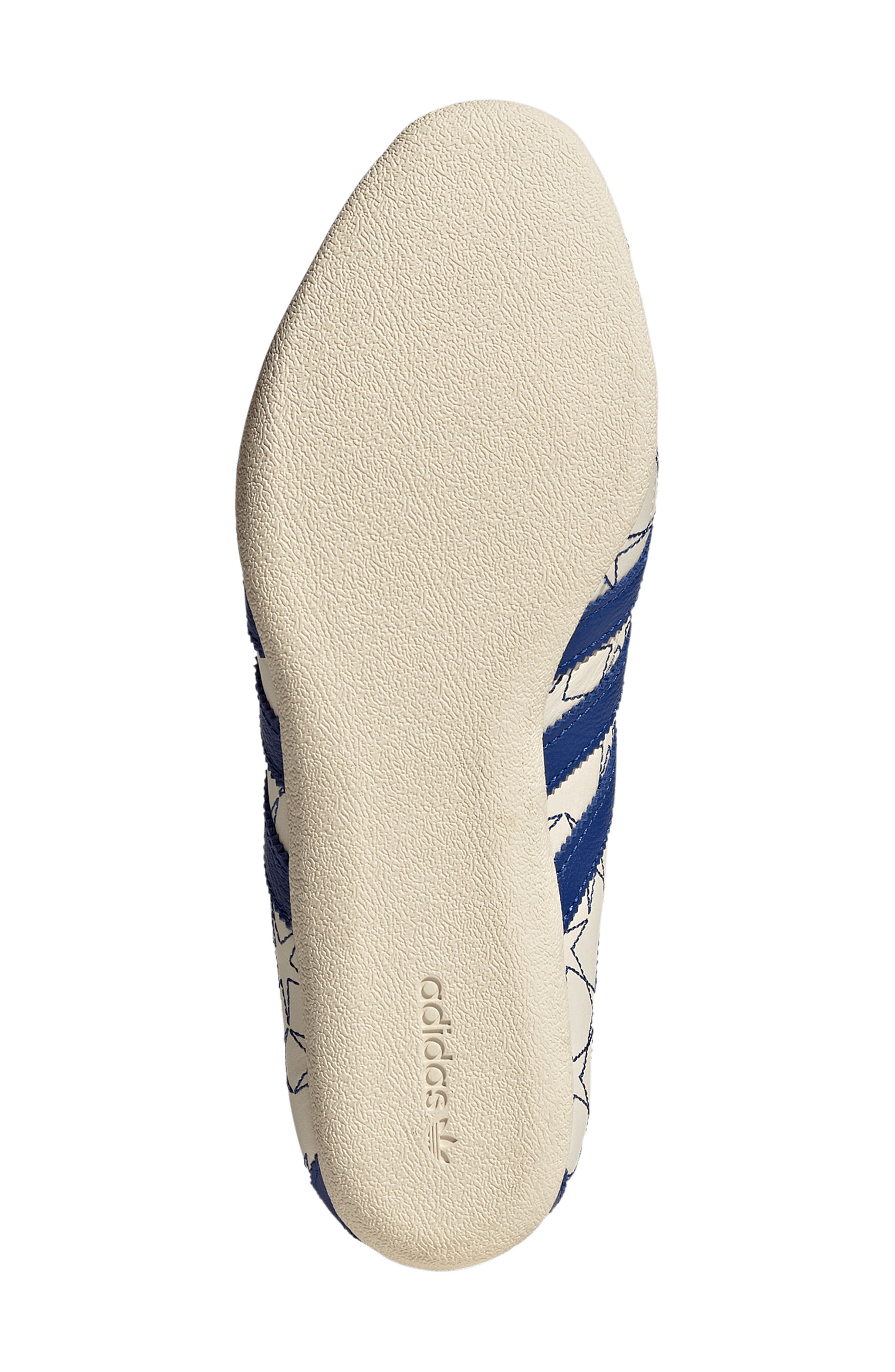 adidas Tokyo Embroidered Low Top Sneaker, Alternate, color, Cream White/ Royal/ Gold