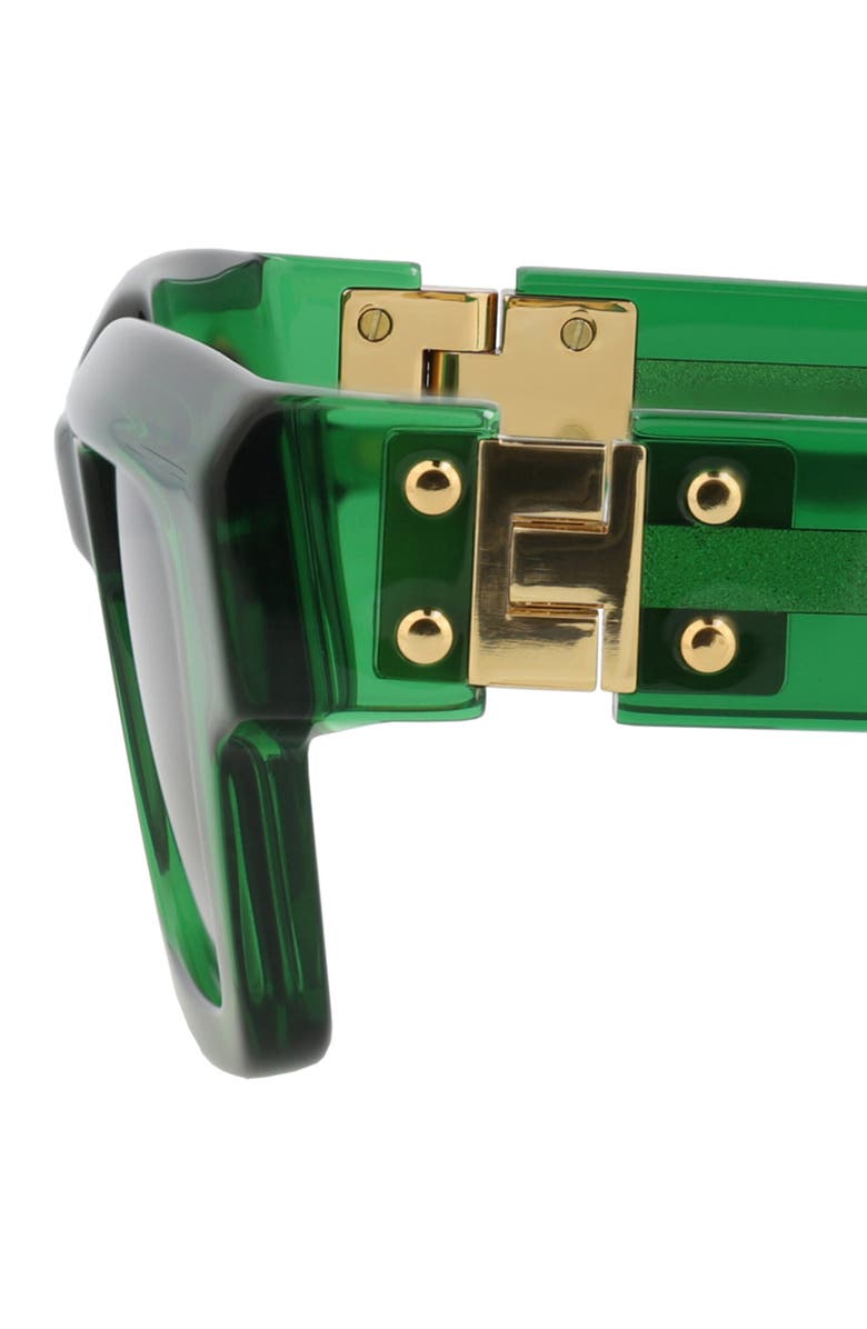 Bottega Veneta 49mm Rectangular Sunglasses, Alternate, color,