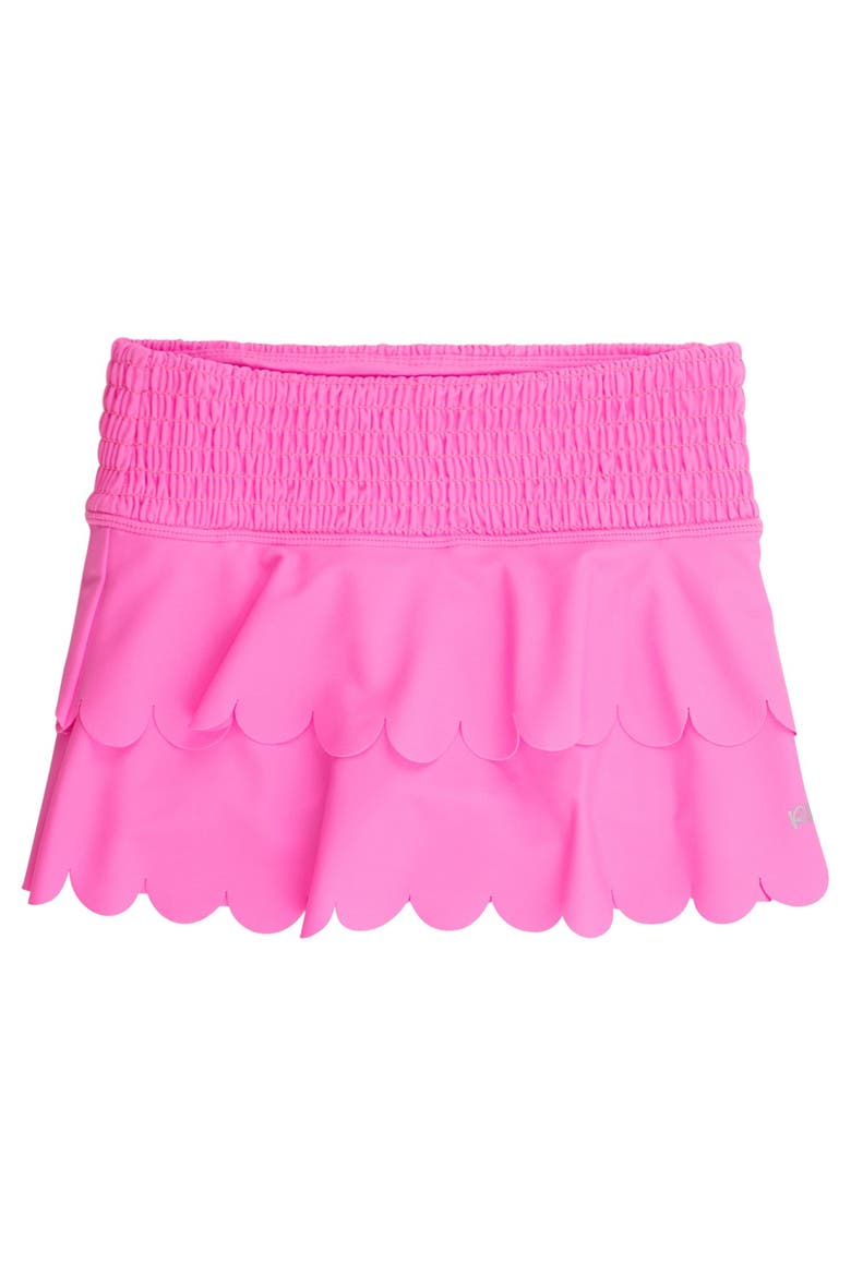 UPF50+ Active Tiered Flare Skort, Main, color, Neon Pink