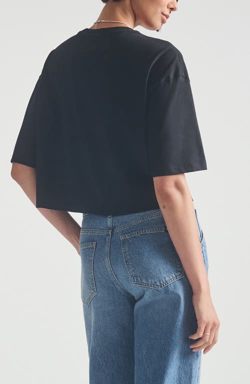 Brooklyn Industries Brooklyn Crop Graphic T-shirt In Black