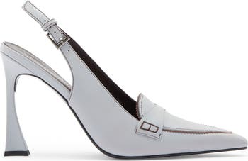 Judicial Slingback Loafer Pump