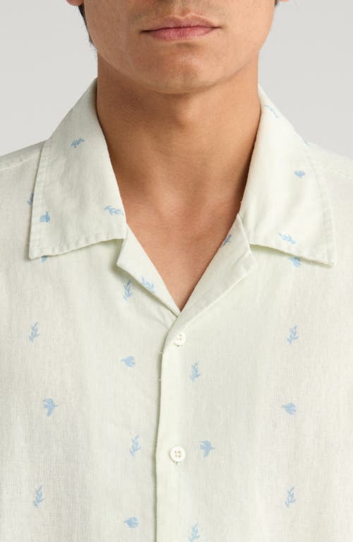 Museum Of Peace And Quiet Museum Of Peace & Quiet Doves Cotton Camp Shirt In White