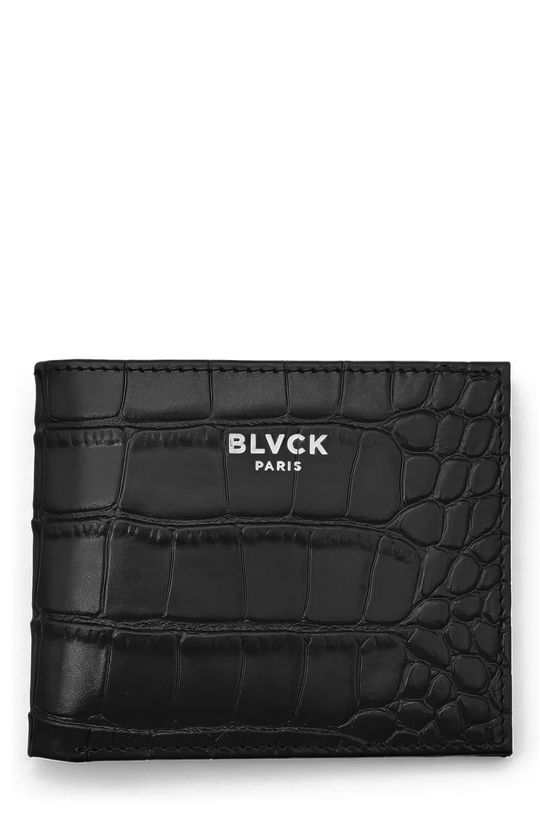 Blvck Croco Wallet, Main, color, Black