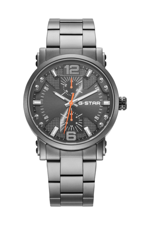Rovic - 42mm, Gray Dial, Gunmetal Stainless Steel Bracelet Watch