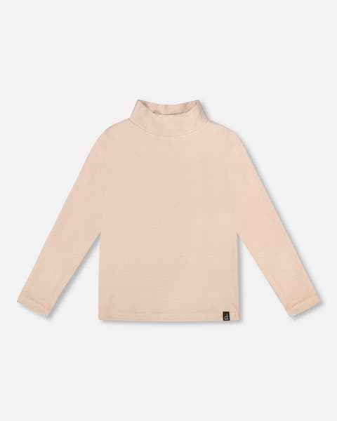 Super Soft Ribbed Mock Neck Top (Little Kid & Big Kid)