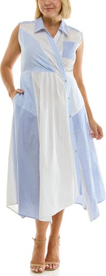 shimmer stripe pleated flare dress Baltic Born Womens Elea Shimmer Dress | Black