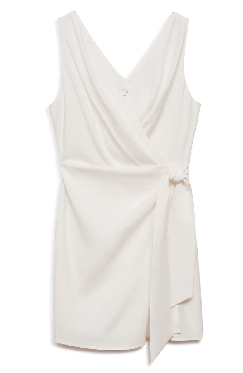 MANGO Sleeveless Wrap Minidress, Alternate, color, 