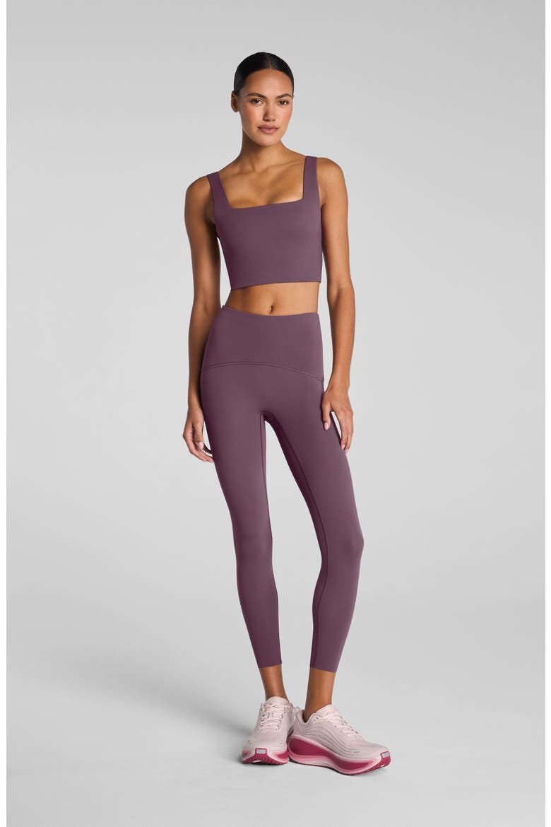 Square Neck Crop Tank Top, Alternate, color, PRUNE