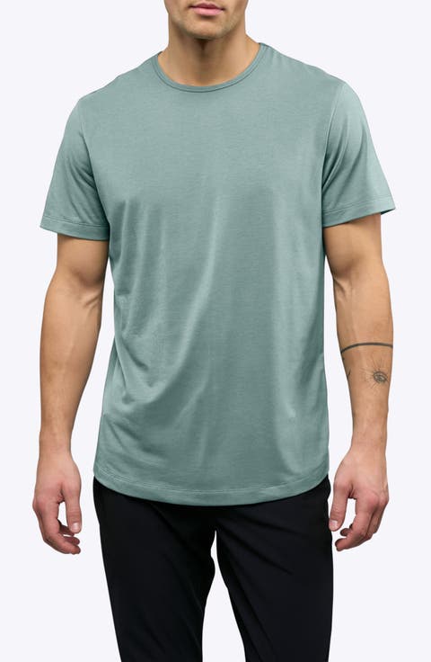 AO Curve Hem Cotton Blend T-Shirt