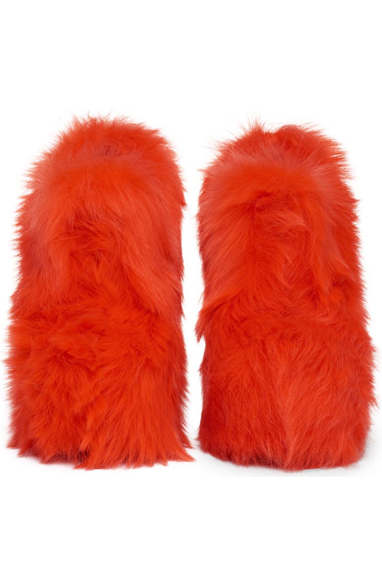 Bottega Veneta Show Genuine Shearling Wedge Pump, Alternate, color,