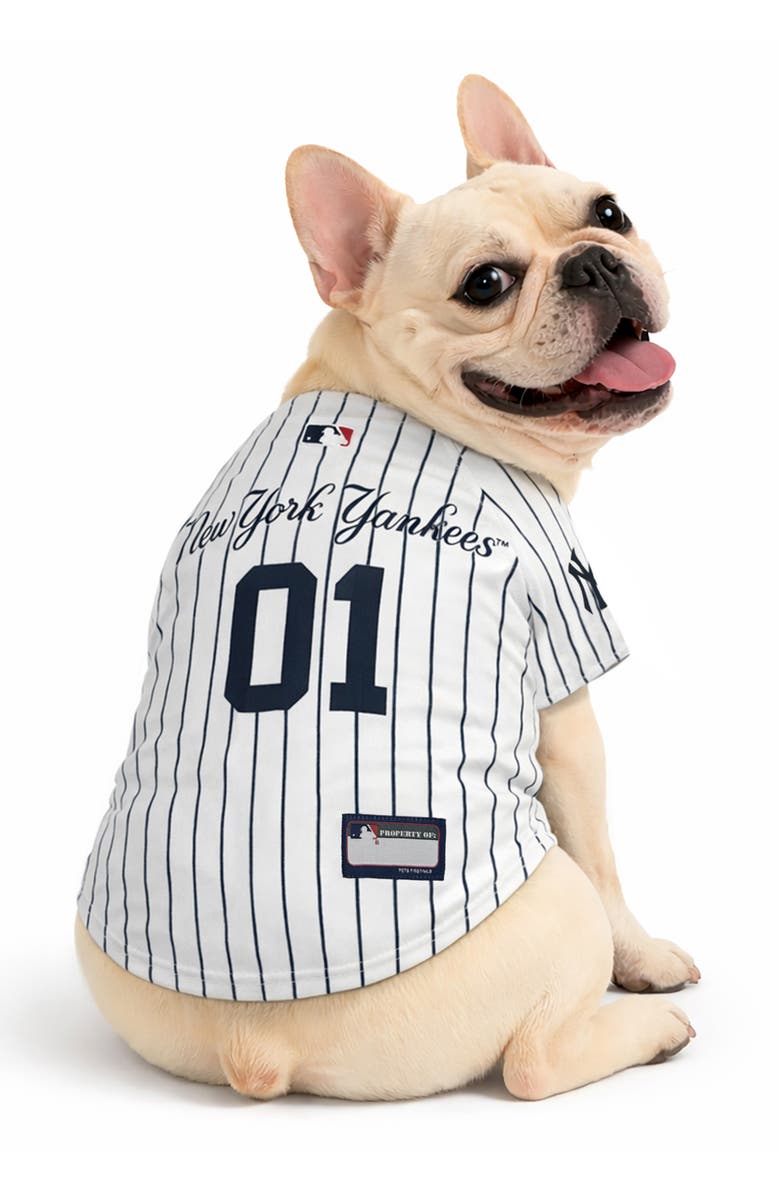 PETS FIRST New York Yankees Basketball Dog Jersey, Alternate, color, 