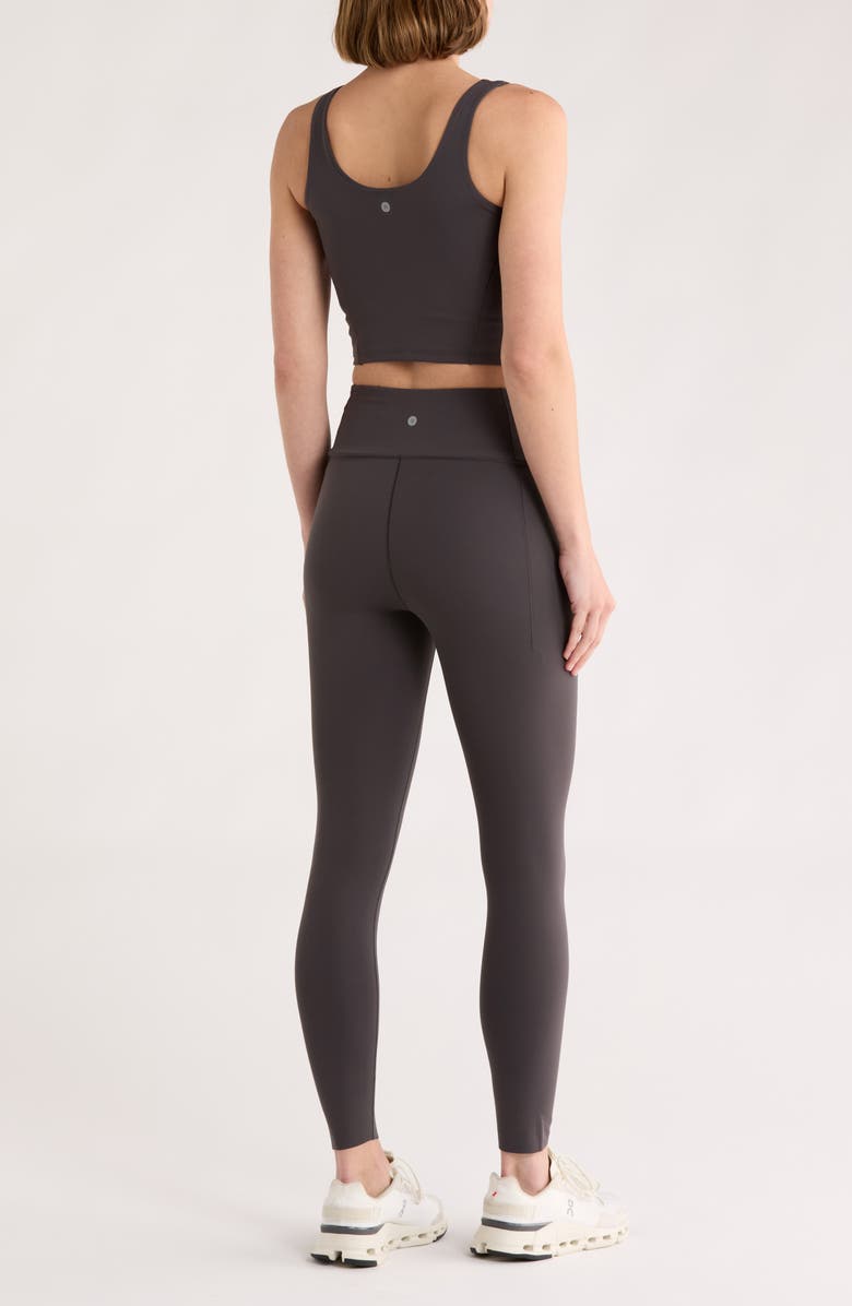 HARMONY AND BALANCE Corset Seam Sports Bra & Leggings Set, Alternate, color,