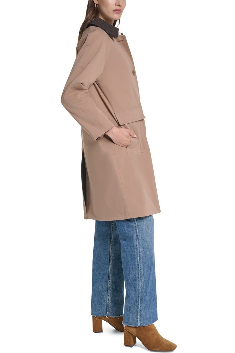 Reversible Rain Mac Coat, Alternate, color, KHAKI
