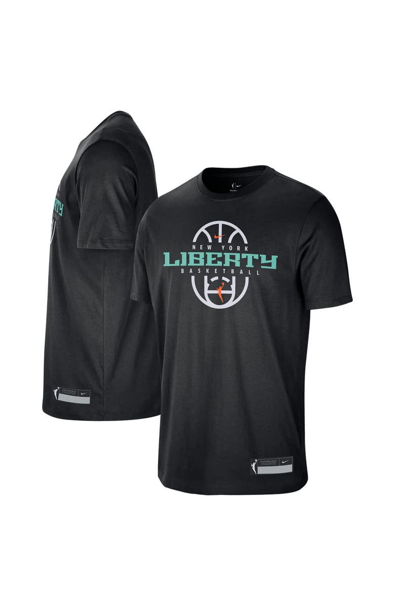 Nike Unisex Nike Black New York Liberty 2026 On-Court Authentic Practice Premium T-Shirt, Main, color, Black