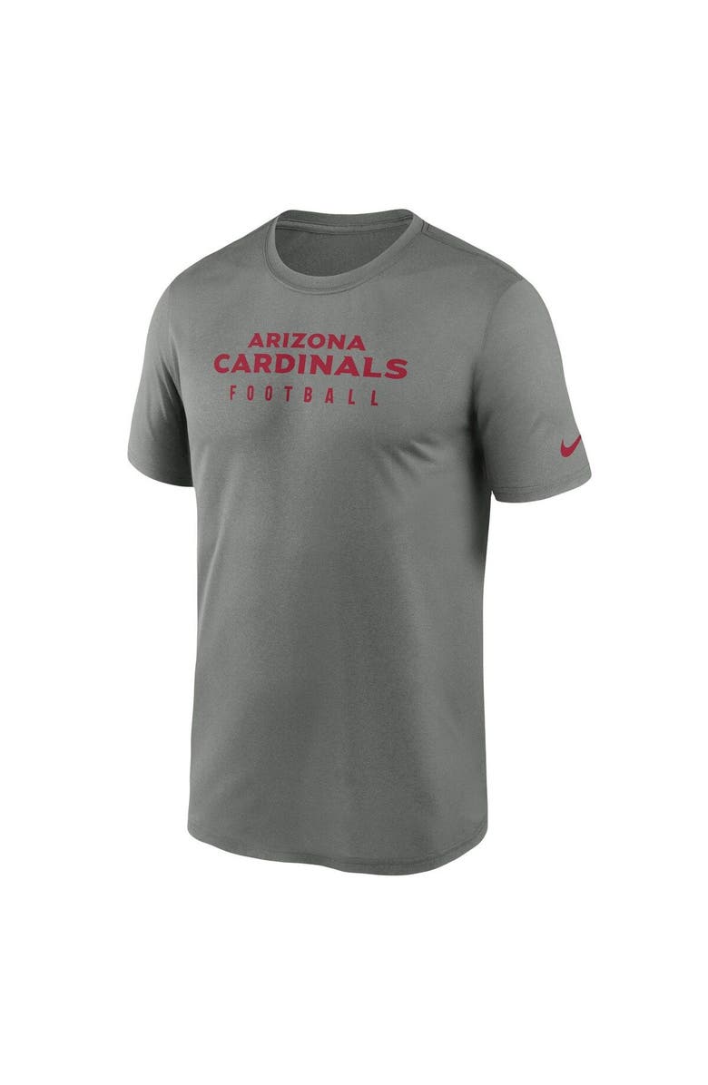 Nike Men's Nike Heather Gray Arizona Cardinals Sideline Legend Performance T-Shirt, Alternate, color, Heather Gray