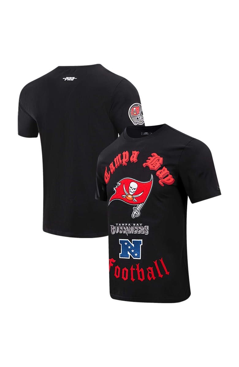 PRO STANDARD Men's Pro Standard Black Tampa Bay Buccaneers Old English T-Shirt, Main, color, Black