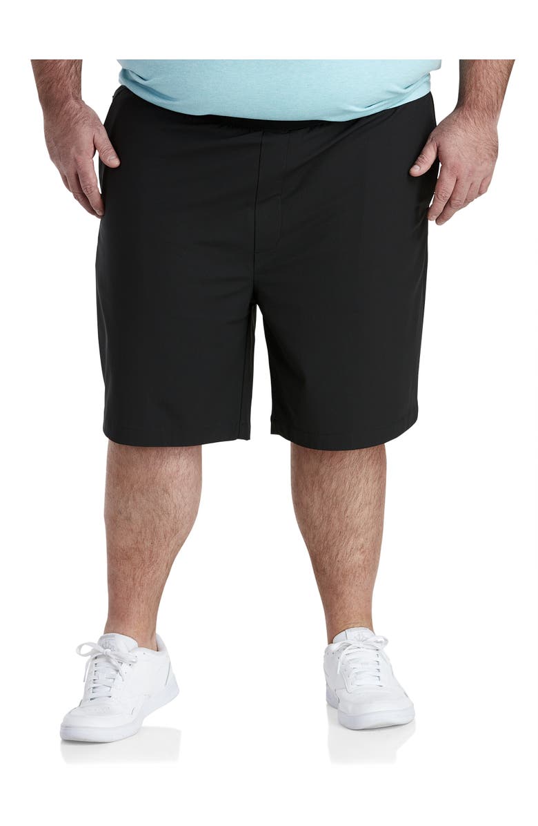 Society of One by DXL Big & Tall Commuter Shorts, Main, color, Black