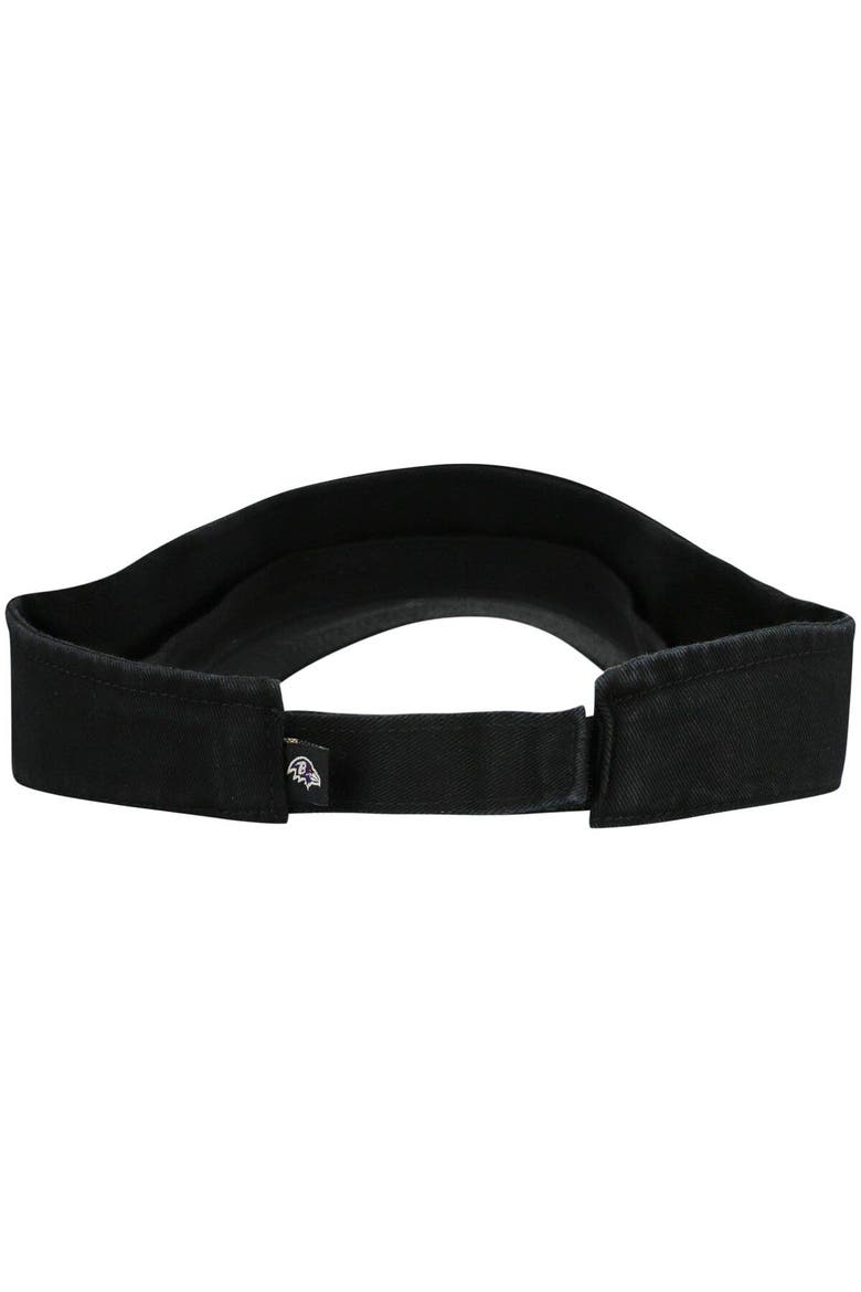 Men's '47 Black Baltimore Ravens Clean Up Visor, Alternate, color, Black