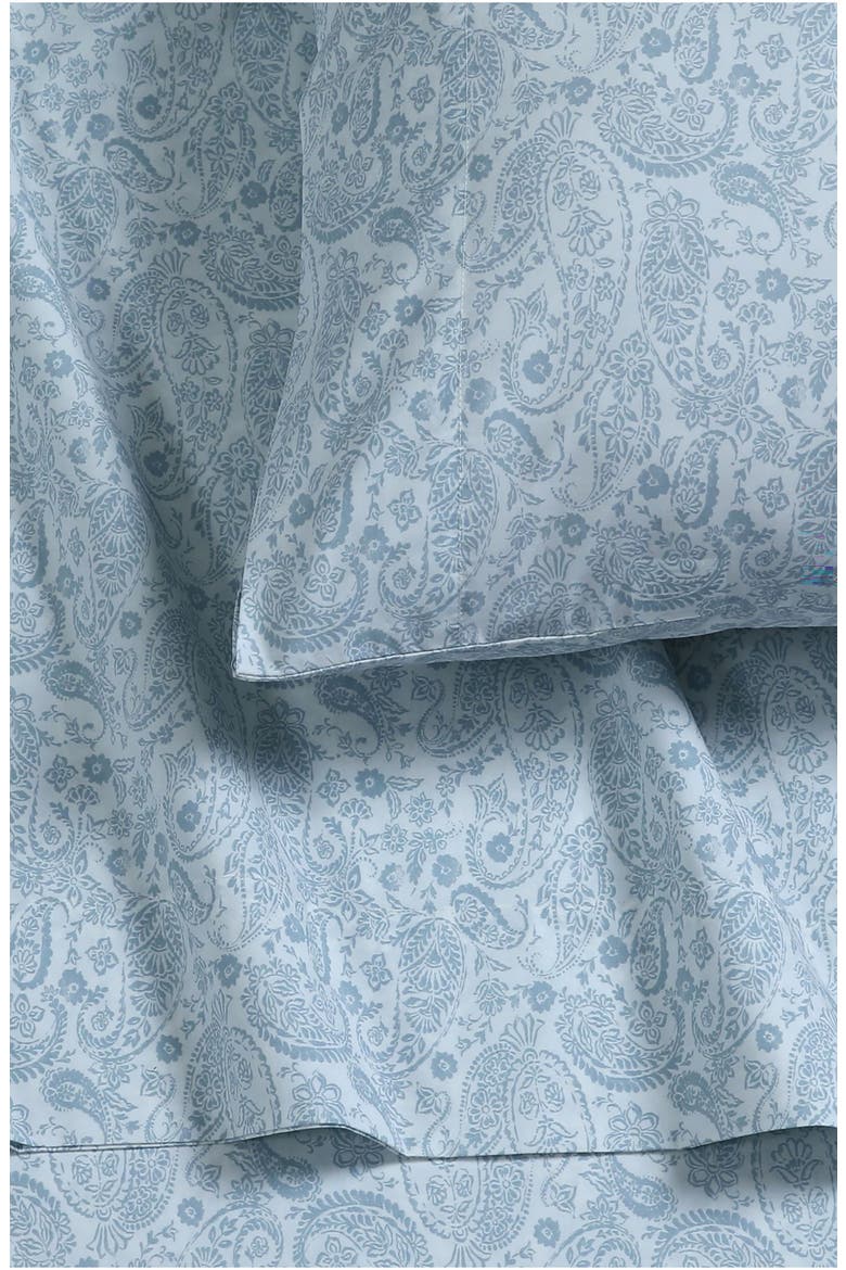 300 Thread Count Cotton Percale Sheet Set, Alternate, color, BLUE