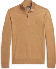 Polo Ralph Lauren Regular Fit Wool Quarter Zip Sweater