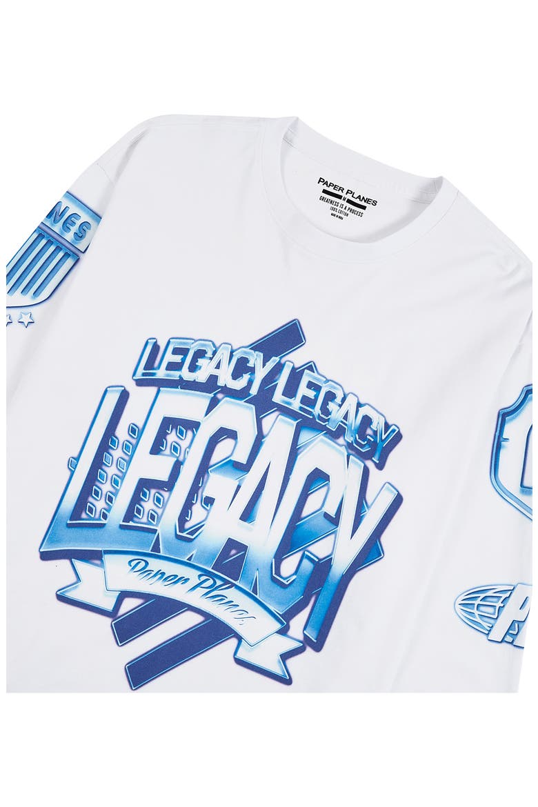 Planes Legacy Long Sleeve Cotton Graphic T-Shirt, Alternate, color, WHITE