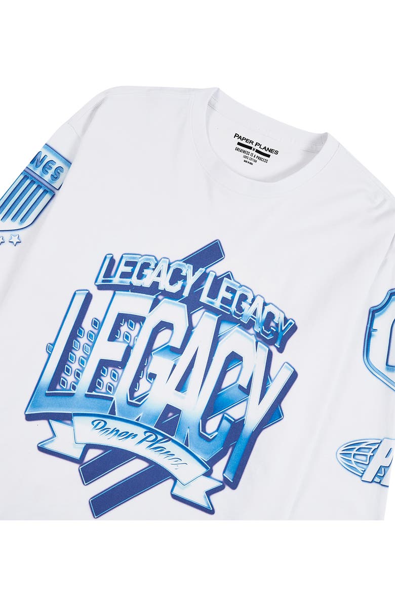 PAPER PLANES Planes Legacy Long Sleeve Cotton Graphic T-Shirt, Alternate, color, White