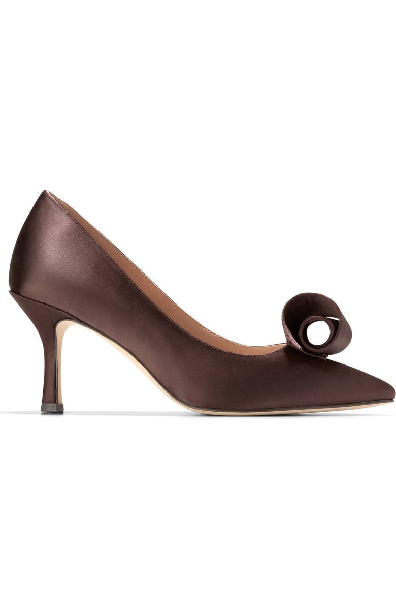 Cole Haan Florette Pointed Toe Pump, Alternate, color, Ch Dk Chocolate Satin