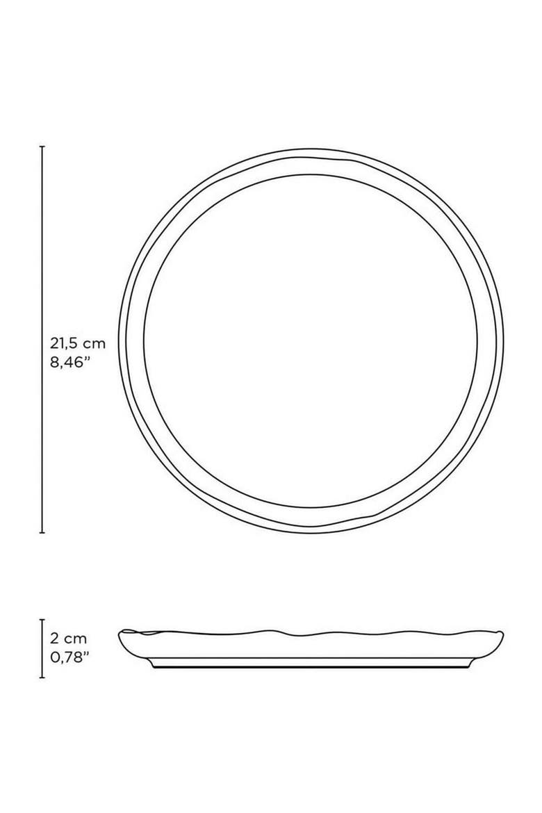 Linhas Dessert Plate Set of 6, Alternate, color, Linhas Latte