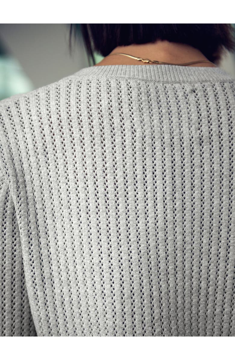 Ministry of Supply Women's Atlas Textured V-Neck Sweater, Alternate, color, 