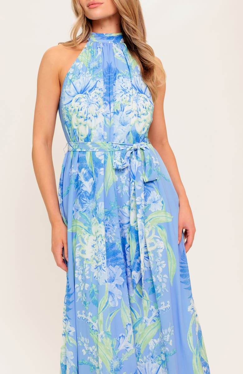 FLYING TOMATO Halter Maxi Dress, Alternate, color,