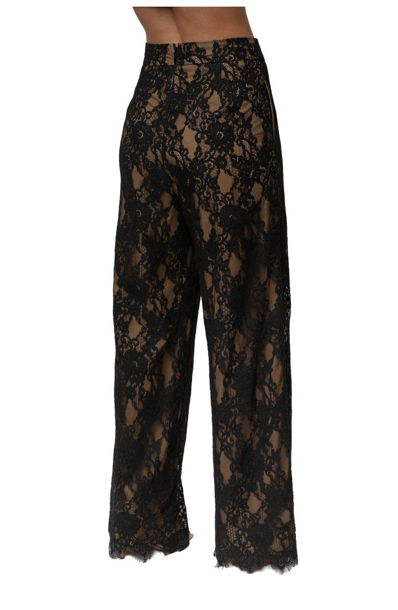JLUXLABEL Forever Crush Lace Pant, Alternate, color, Black